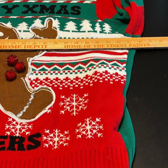 Spencer’s Adult Christmas Sweater XXL Funny Gingerbread Holiday Ugly Xmas Party - Picture 5 of 5